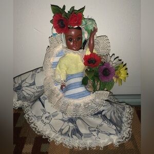 Vintage Topsy Turvy Doll Miss St. Thomas  , Virgin Islands Caribbean